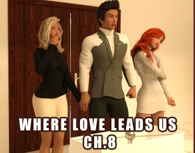 Where Love Leads Us Ch.8 - Welcome to chapter 8 of this wild harem saga! Our man is married to one sister, but he's fucking all four of them. They've been doing this since high school, but now their perfect arrangement is falling apart. Jealousy and drama are bubbling under the surface - will their love survive? Each sister wants him for herself, and they'll do anything to keep him. Get ready for a porny story filled with hot encounters, forbidden desires, and a love that breaks all the rules. Watch as the sisters fight over him, sucking his dick and riding his cock in a desperate attempt to claim him as their own.
