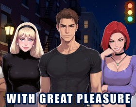 With Great Pleasure - Peter Parker's greatest challenge isn't stopping crime - it's resisting the temptation of New York's hottest babes. MJ's tight pussy and Gwen's innocent tits beg for his attention. As Spider-Man, he swings from buildings, but at night, he swings into their beds. He fucks them hard, making them scream his name. But can he keep his dick in his pants when the city needs him? Or will he let his insatiable hunger for pussy compromise his heroic duties? Black Cat seduces him with her leather-clad curves, and even Aunt May catches his eye. Will Peter succumb to every wet hole in sight or find a way to balance pleasure and responsibility?