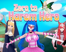 Zero to Harem Hero - Welcome to Eldaria, a magical realm filled with hot chicks and dirty fantasies! You're a rookie hero on a mission to save the world from the Demon King. As you adventure, you'll meet unforgettable babes and make fucked up choices. Collect a harem of slutty heroines, from noble princesses to kinky fairies and freaky clowns. Unlock new classes and find loyal companions to help you on your quest. Every encounter brings new pleasures and wild adventures! Fuck your way through Eldaria, fill their holes with cum, and conquer the kingdom! Don't forget to spank that ass while you're at it.